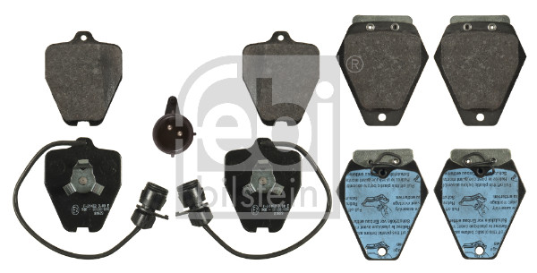 Brake Pad Set, disc brake - 16762 FEBI BILSTEIN