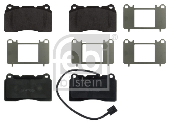 Brake Pad Set, disc brake - 16848 FEBI BILSTEIN
