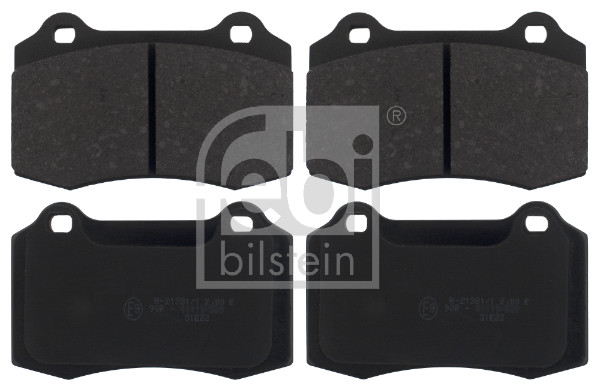 Brake Pad Set, disc brake - 16887 FEBI BILSTEIN