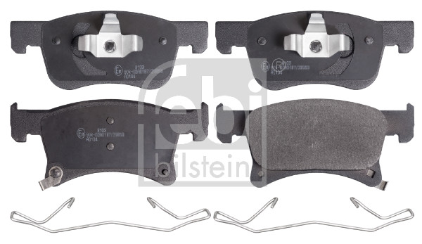 Brake Pad Set, disc brake - 16942 FEBI BILSTEIN