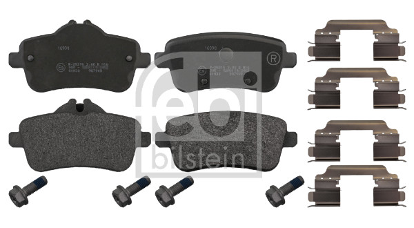 Brake Pad Set, disc brake - 16990 FEBI BILSTEIN