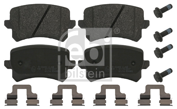 Brake Pad Set, disc brake - 16991 FEBI BILSTEIN