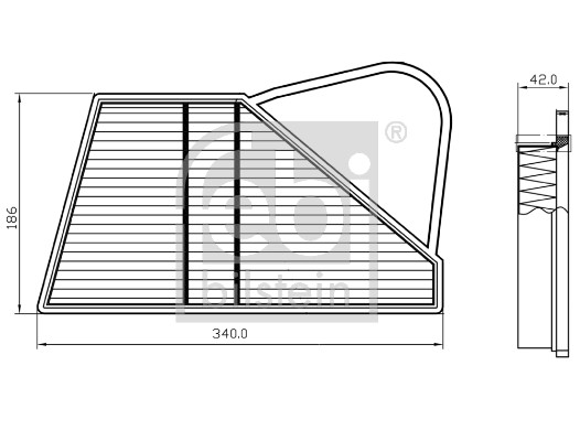 Air Filter - 173606 FEBI BILSTEIN