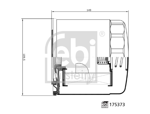Масляный фильтр - 175373 FEBI BILSTEIN