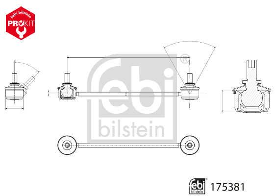 Тяга / стойка, стабилизатор - 175381 FEBI BILSTEIN