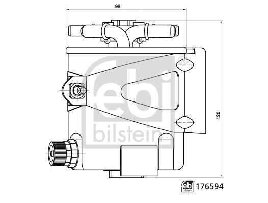 Fuel filter - 176594 FEBI BILSTEIN