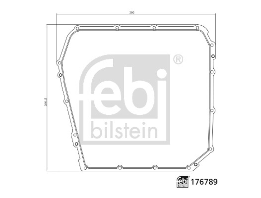 Seal, automatic transmission oil sump - 176789 FEBI BILSTEIN