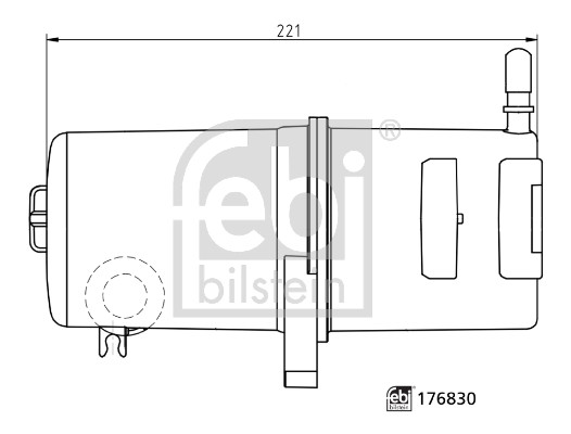 Топливный фильтр - 176830 FEBI BILSTEIN