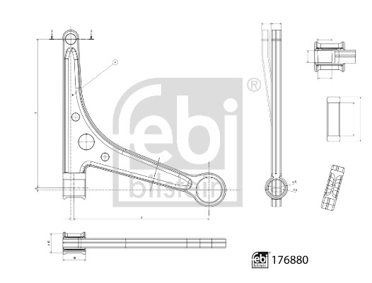 Track Control Arm - 176880 FEBI BILSTEIN