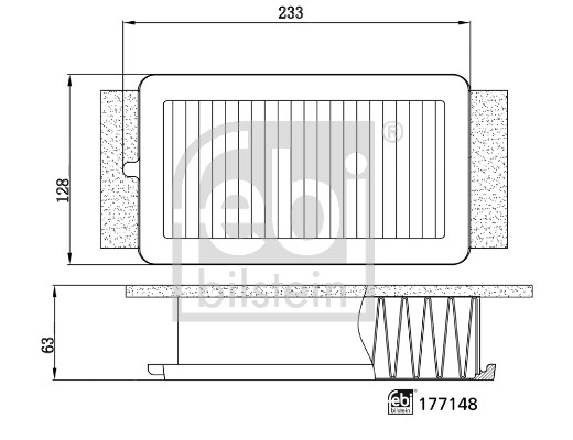 Luftfilter - 177148 FEBI BILSTEIN