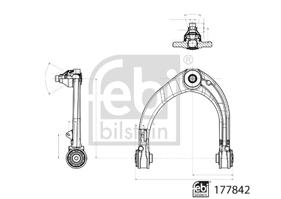 Track Control Arm - 177842 FEBI BILSTEIN