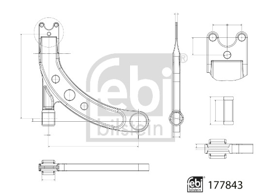 Track Control Arm - 177843 FEBI BILSTEIN