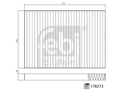 Filter, interior air - 178273 FEBI BILSTEIN