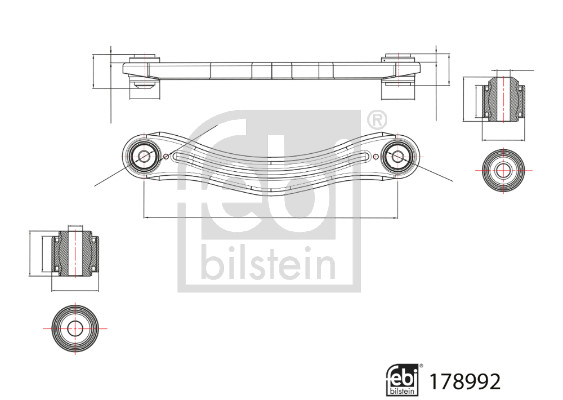 Рычаг независимой подвески колеса, подвеска колеса - 178992 FEBI BILSTEIN