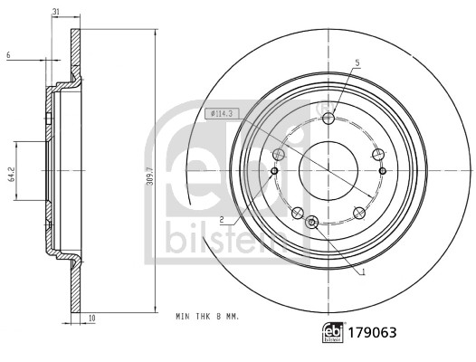 Discofreno - 179063 FEBI BILSTEIN