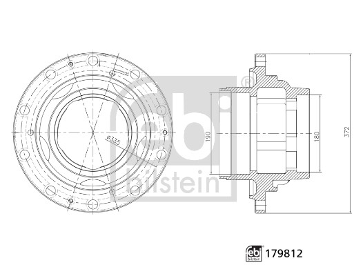 Ступица колеса - 179812 FEBI BILSTEIN