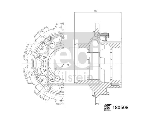 Wheel Hub - 180508 FEBI BILSTEIN