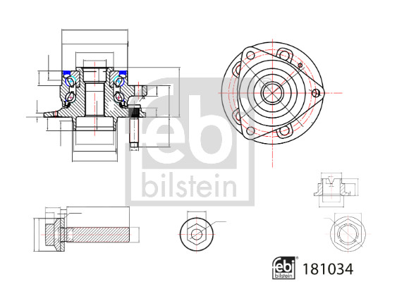 Wheel Bearing Kit - 181034 FEBI BILSTEIN