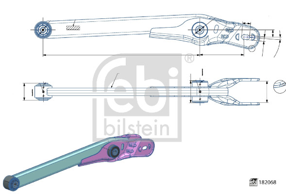 Track Control Arm - 182068 FEBI BILSTEIN