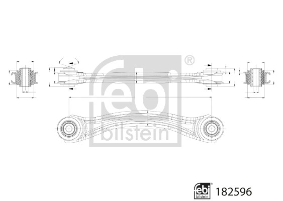 Braccio oscillante, Sospensione ruota - 182596 FEBI BILSTEIN