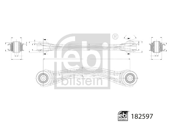 Track Control Arm - 182597 FEBI BILSTEIN