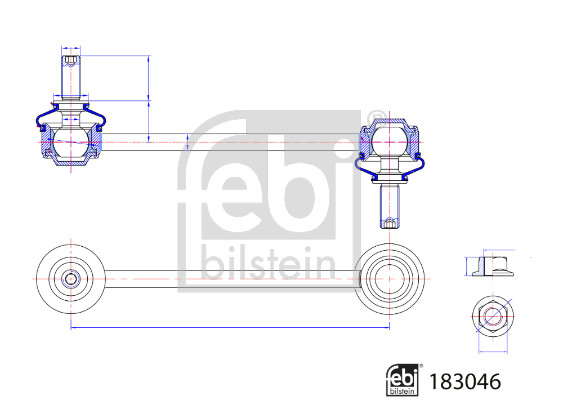 Rod/Strut, stabiliser - 183046 FEBI BILSTEIN