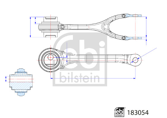 Track Control Arm - 183054 FEBI BILSTEIN