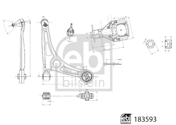 vikšro valdymo svirtis - 183593 FEBI BILSTEIN