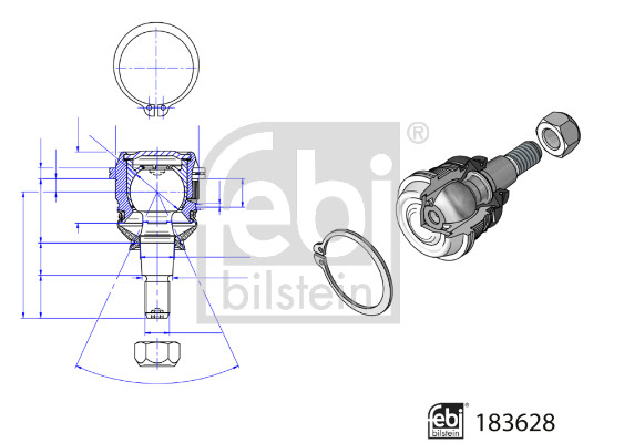 Ball Joint - 183628 FEBI BILSTEIN