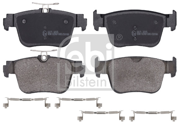 Brake Pad Set, disc brake - 183657 FEBI BILSTEIN