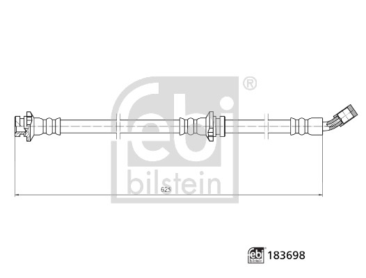 Flessibile del freno - 183698 FEBI BILSTEIN