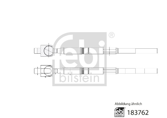 Giunto assiale, Asta trasversale - 183762 FEBI BILSTEIN
