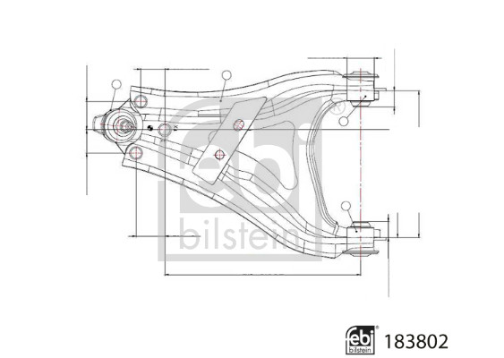 Track Control Arm - 183802 FEBI BILSTEIN