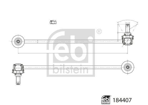 Asta/Puntone, Stabilizzatore - 184407 FEBI BILSTEIN