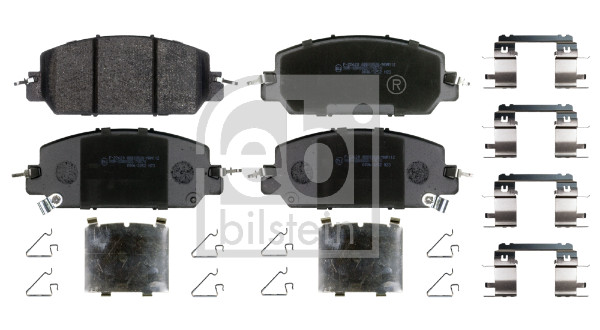 Brake Pad Set, disc brake - 184438 FEBI BILSTEIN