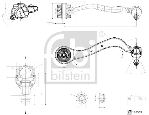Track Control Arm - 185539 FEBI BILSTEIN