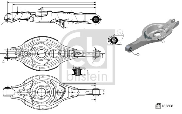 Track Control Arm - 185608 FEBI BILSTEIN