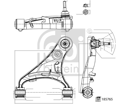 Track Control Arm - 185765 FEBI BILSTEIN