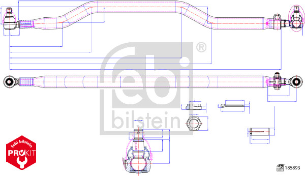 Tirante trasversale - 185893 FEBI BILSTEIN