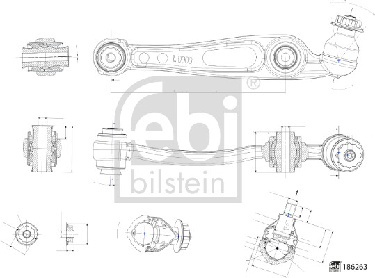 Track Control Arm - 186263 FEBI BILSTEIN