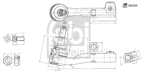 Tie Rod End - 186264 FEBI BILSTEIN