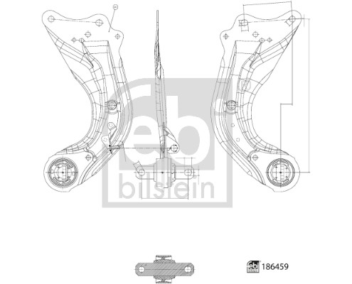 Track Control Arm - 186459 FEBI BILSTEIN