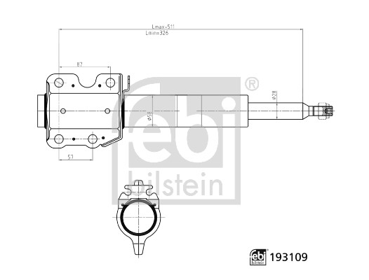 Shock Absorber - 193109 FEBI BILSTEIN