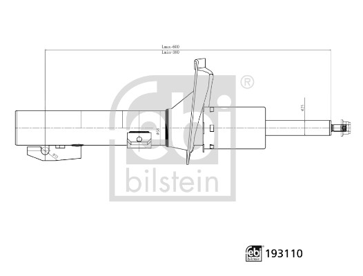 Shock Absorber - 193110 FEBI BILSTEIN