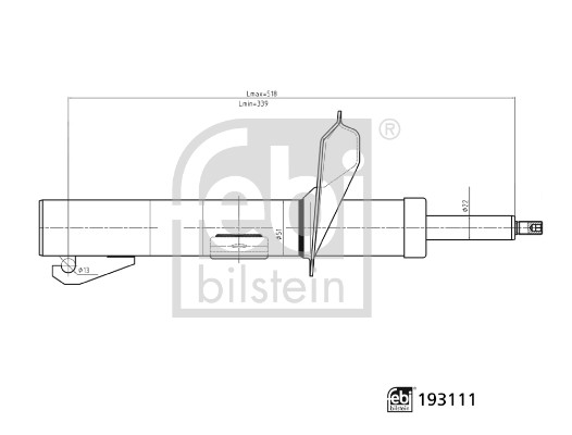 Ammortizzatore - 193111 FEBI BILSTEIN