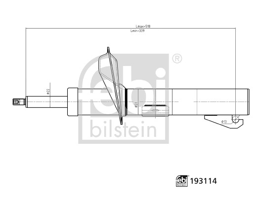 Ammortizzatore - 193114 FEBI BILSTEIN