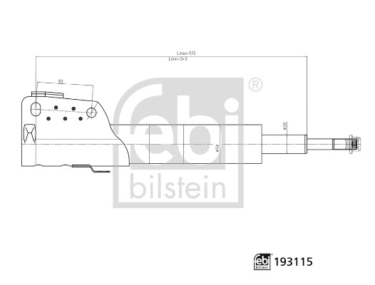 Ammortizzatore - 193115 FEBI BILSTEIN