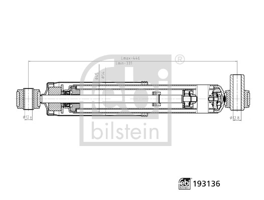 Shock Absorber - 193136 FEBI BILSTEIN