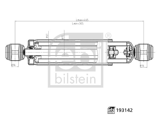 Shock Absorber - 193142 FEBI BILSTEIN