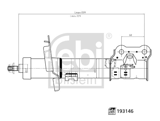 Shock Absorber - 193146 FEBI BILSTEIN